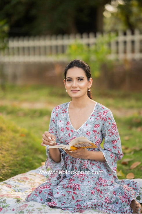 Akira Hand Block Print Dress (CRD19)